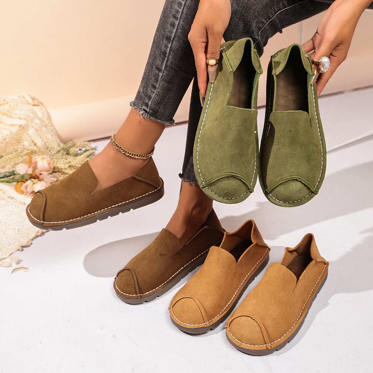 đ„ Mega Sale - 50% OFF Best Sellers Today Only! đ„Womenâs Wide Fit Comfort Slip-On Shoe