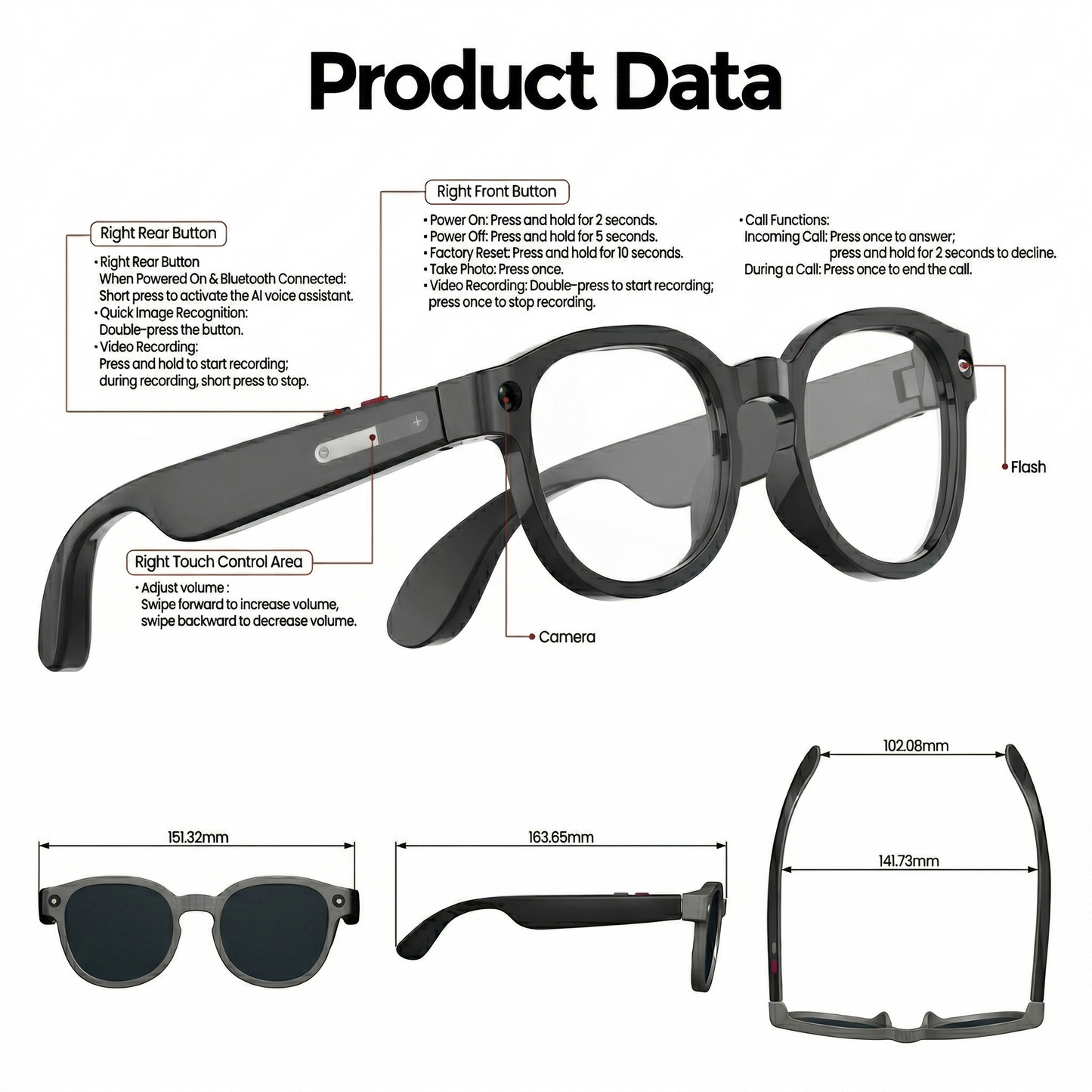 Vision AI Pro Smart Glasses