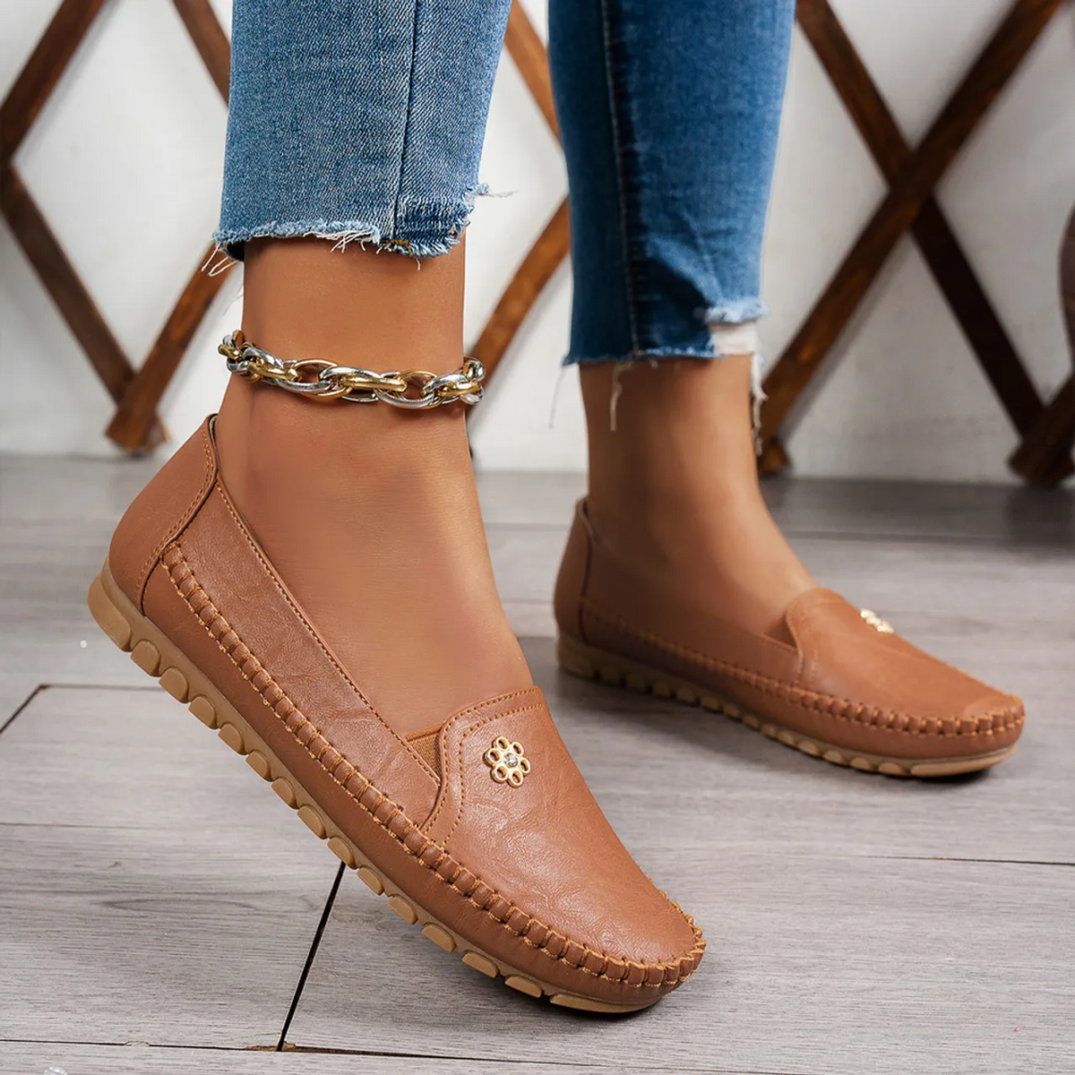 💥Hot Special Discount 55% OFF - Orthopedic leather shoes, Lightweight, Anti-Slip, Breathable for Women