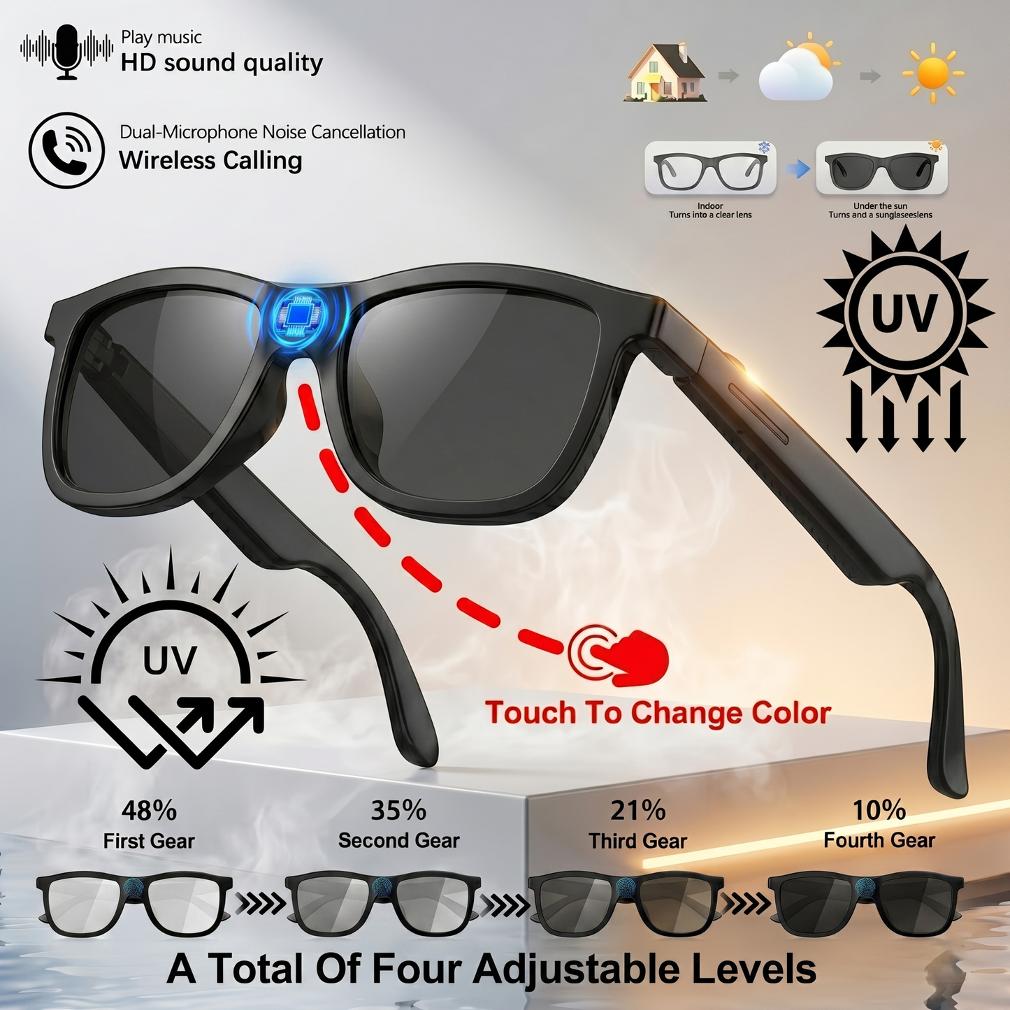 2026 AI Color-Changing Glasses