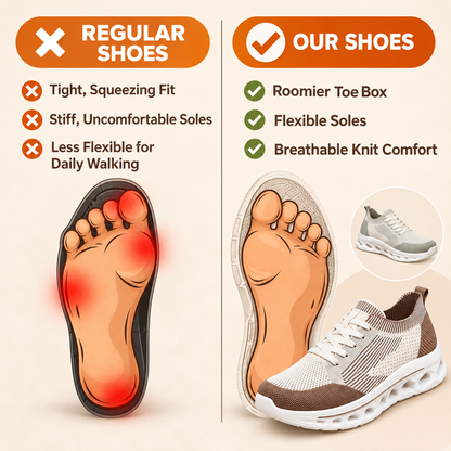 Women’s Orthopedic Support Sneakers – Breathable, Lightweight & Supportive Comfort