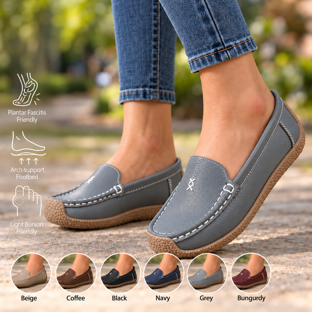🔥Best Seller-Last Day Sale 55% OFF🔥 Women’s Comfort Loafers – Supportive Footbed & All-Day Comfort