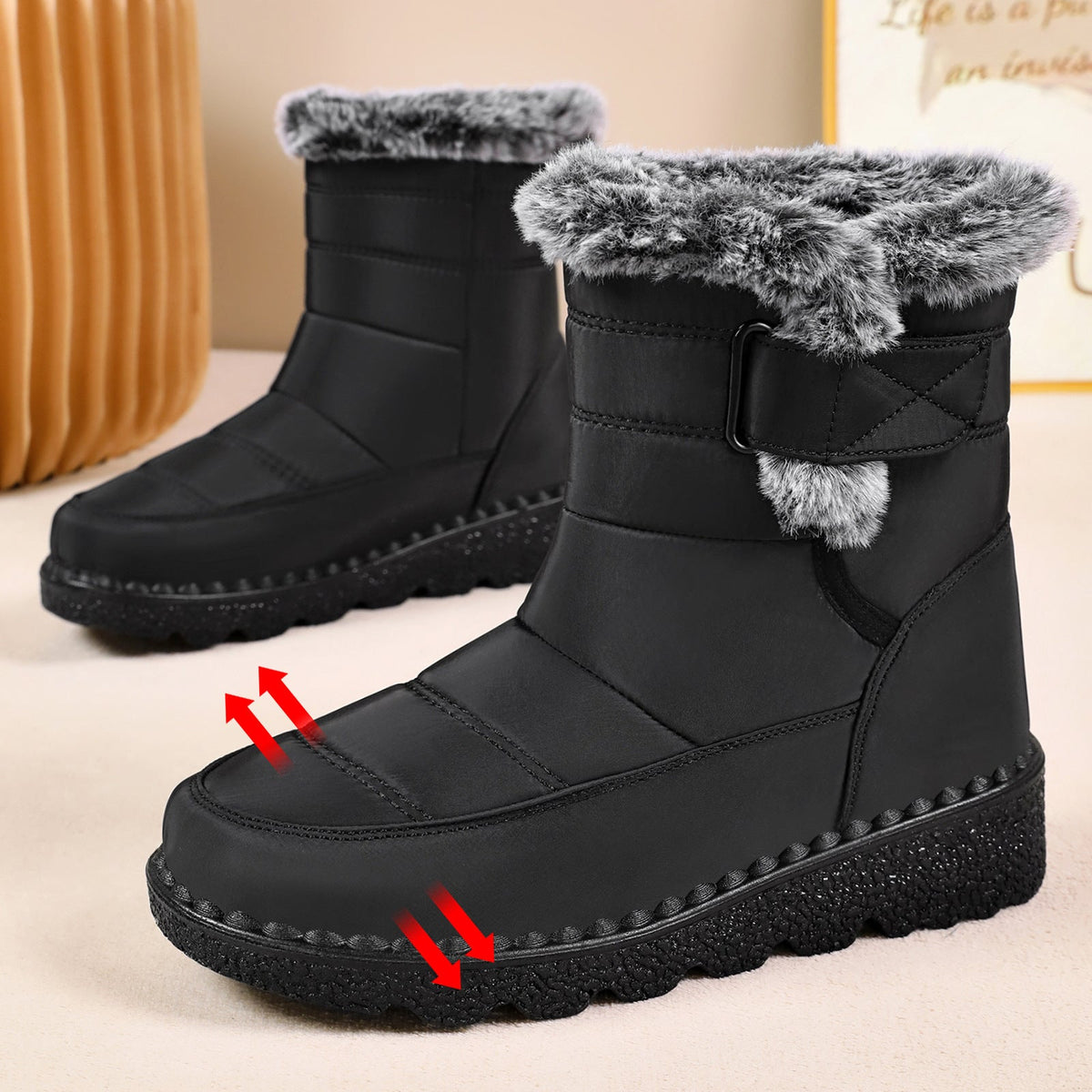 🔥Last Day Sale 55%🔥Women’s Warm & Dry Waterproof Winter Boots