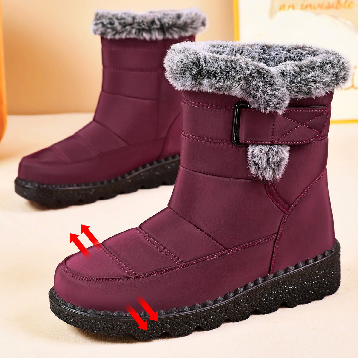 🔥Last Day Sale 55%🔥Women’s Warm & Dry Waterproof Winter Boots