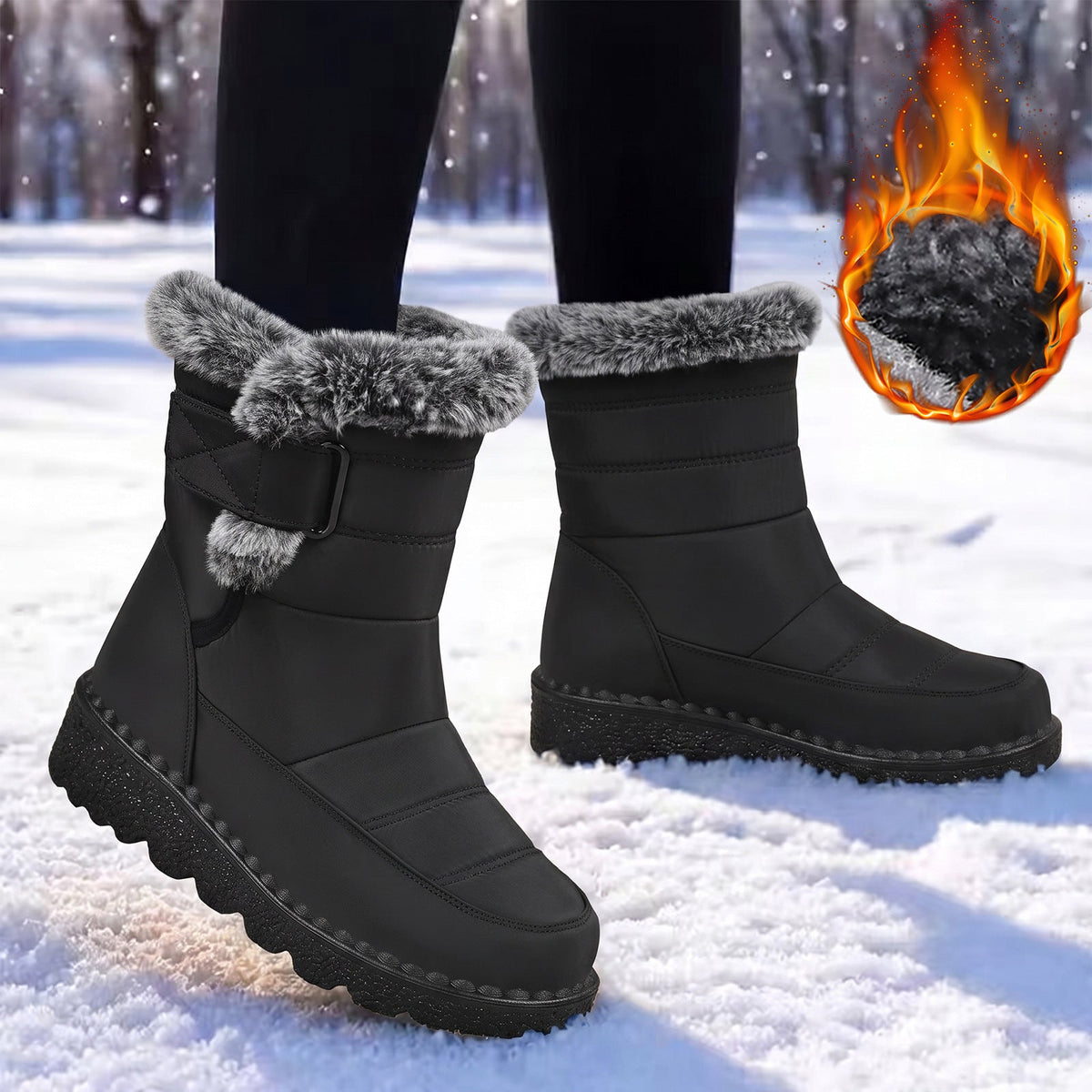 🔥Last Day Sale 55%🔥Women’s Warm & Dry Waterproof Winter Boots
