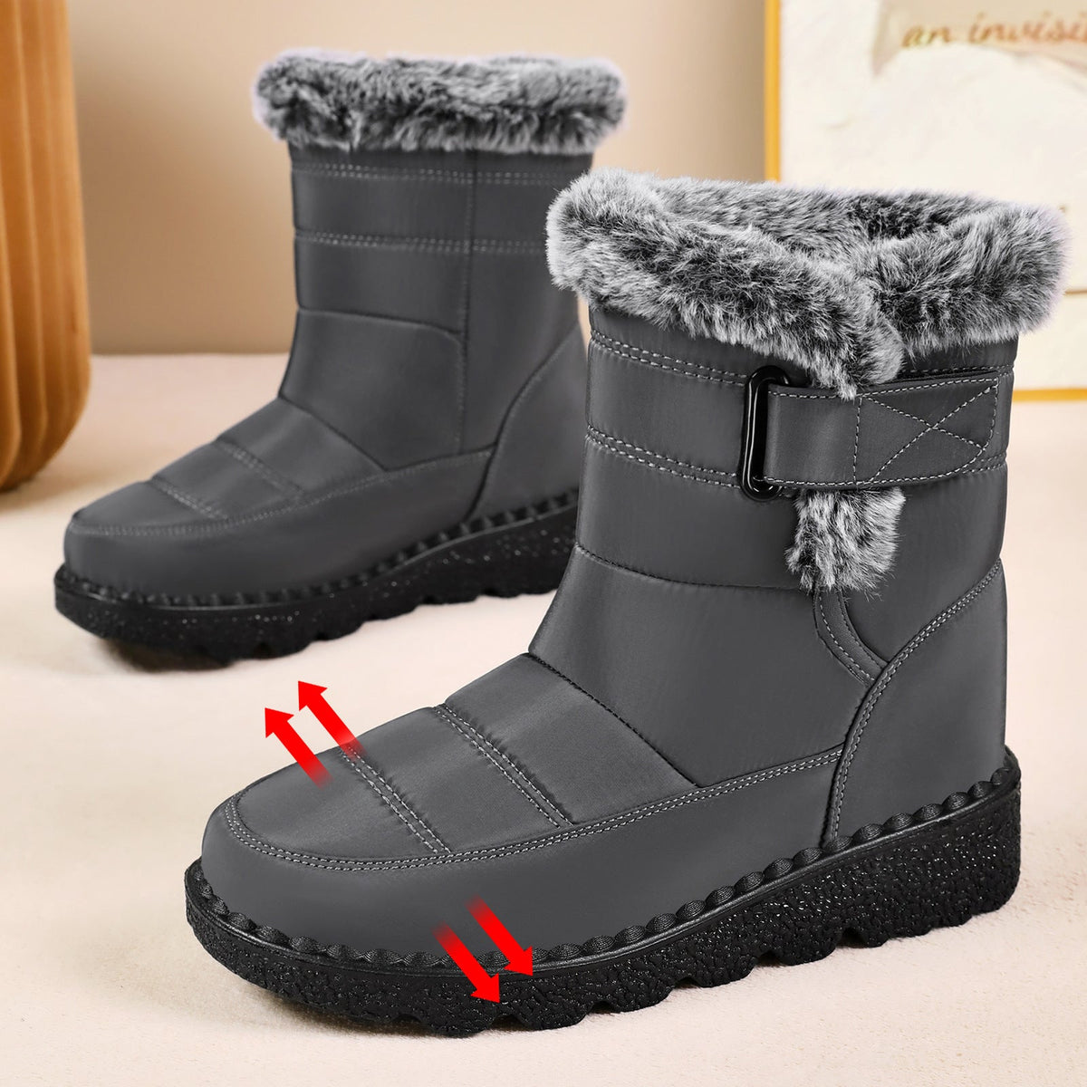 🔥Last Day Sale 55%🔥Women’s Warm & Dry Waterproof Winter Boots