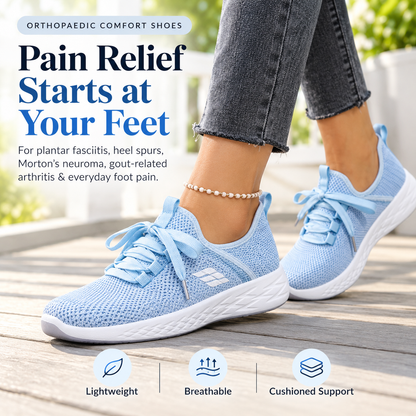 Women's Orthopaedic Comfort Walking Shoes – Cushioned Support for Heel Pain, Sore Feet & All-Day Comfort