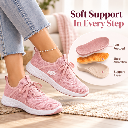 Women's Orthopaedic Comfort Walking Shoes – Cushioned Support for Heel Pain, Sore Feet & All-Day Comfort