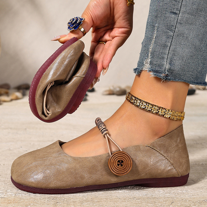 Women’s Bohemian Beaded Mary Jane Flats – Vintage-Inspired Soft Sole Comfort Shoes