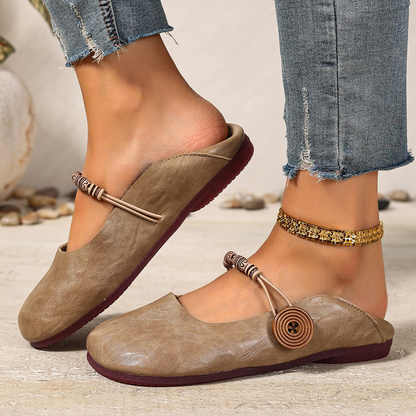Women’s Bohemian Beaded Mary Jane Flats – Vintage-Inspired Soft Sole Comfort Shoes