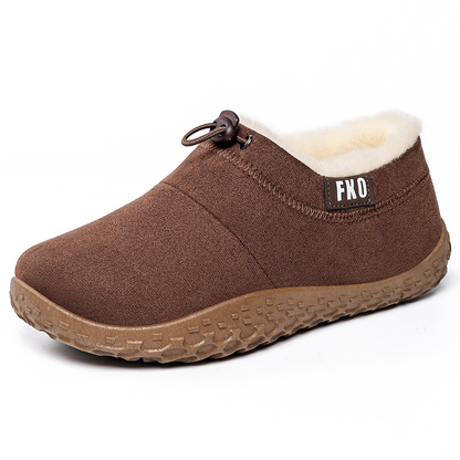 Women’s Warm Plush-Lined Mules – Warm, Comfortable & Non-Slip Winter Shoes
