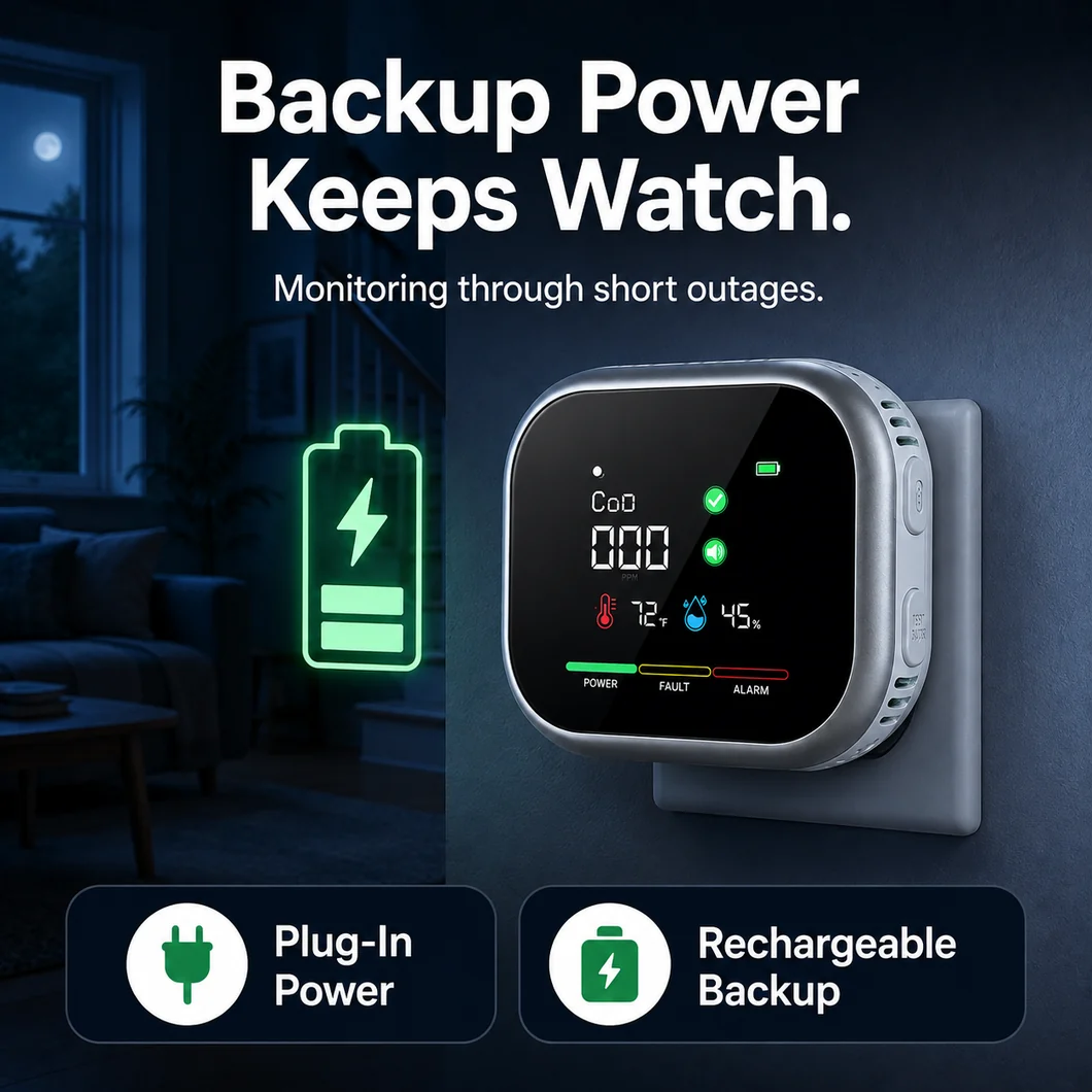 Zestronix™ 6-in-1 Home Safety Monitor