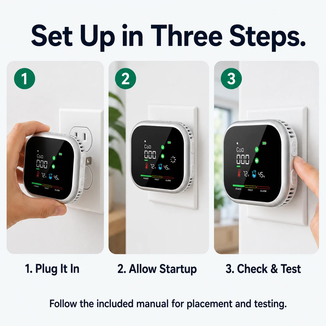 Zestronix™ 6-in-1 Home Safety Monitor
