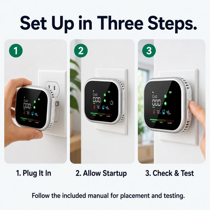 Zestronix™ 6-in-1 Home Safety Monitor