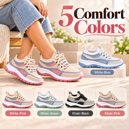 Women’s Orthopedic Support Sneakers – Breathable, Lightweight Casual Sport Shoes