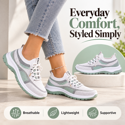 Women’s Orthopedic Support Sneakers – Breathable, Lightweight Casual Sport Shoes