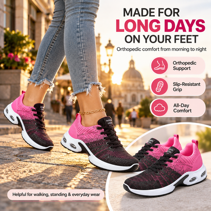 Orthopedic Pain-Relief Walking Shoes – Comfort for Plantar Fasciitis & Heel Pain
